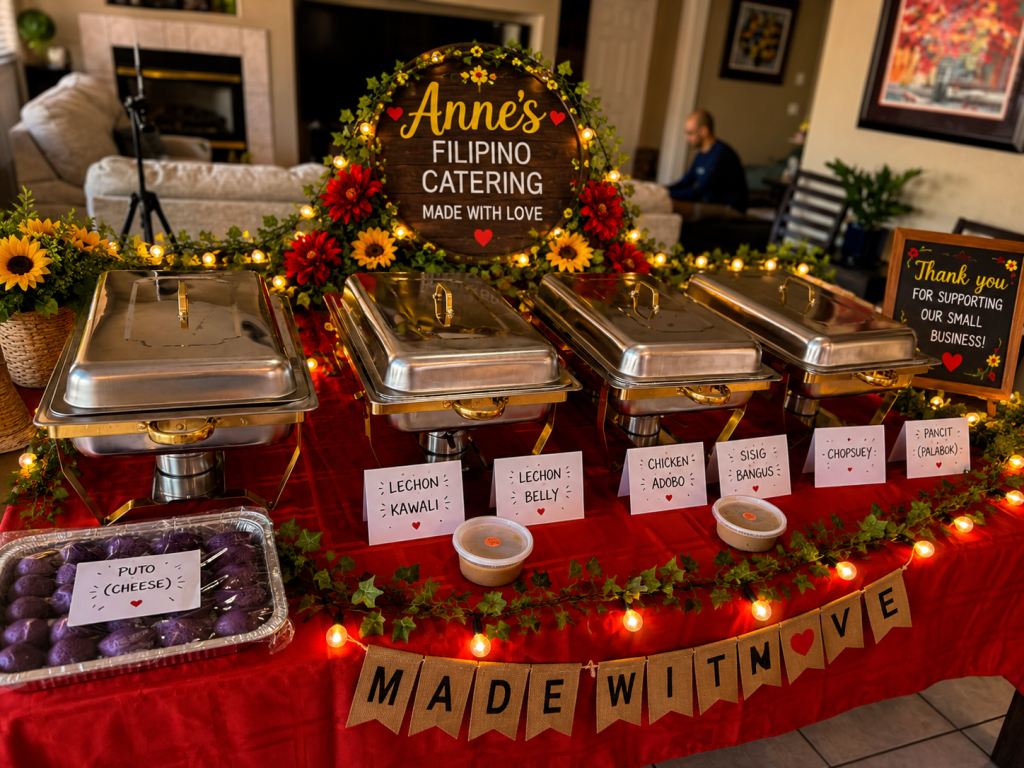 Full Buffet Spread for a Private Celebration