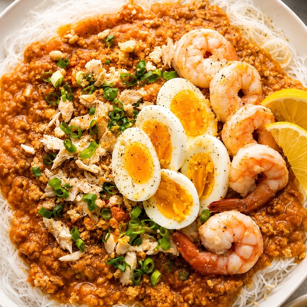 Pancit Palabok — Anne's Filipino Catering